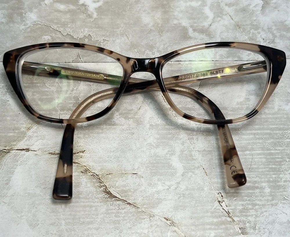 Christian Siriano Eyeglasses Womens Tortoise Dorian 52-17-143 FRAMES ONLY